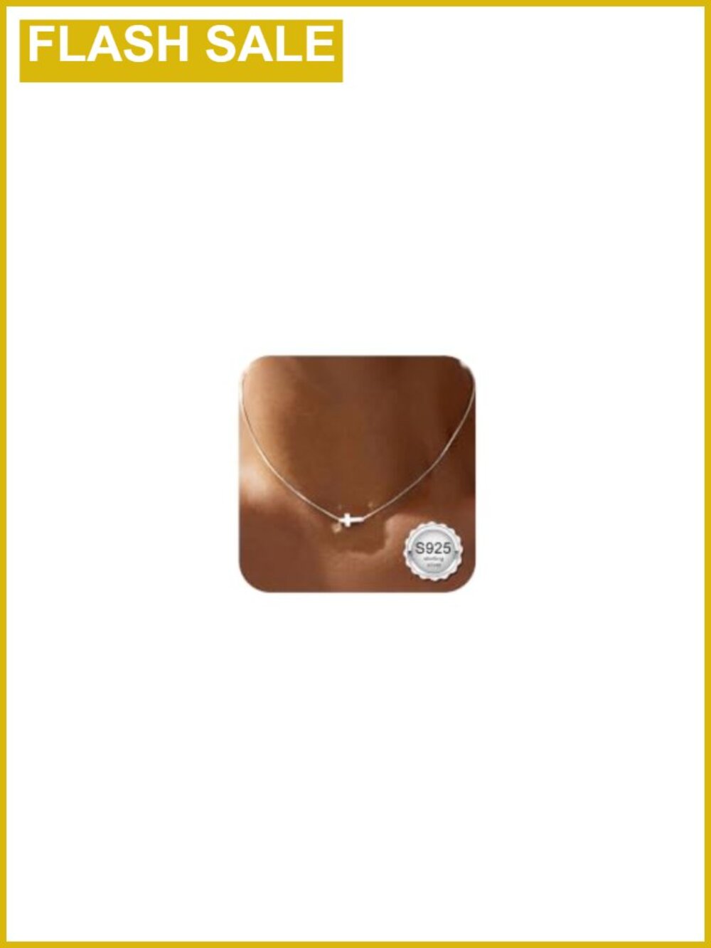 Sterling Silver Cross Necklace Small Pendant Adjustable Women Christian